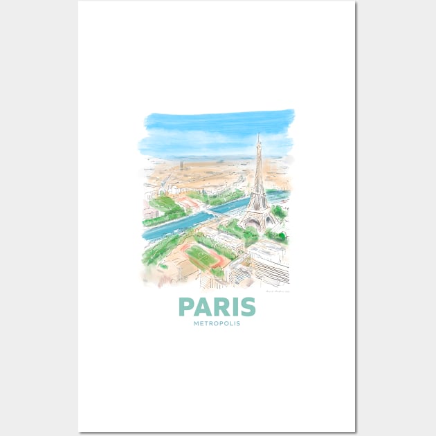 Paris Metropolis Art Wall Art by markvickers41